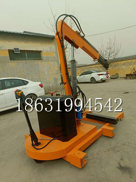 竹田乡自卸车厢随车吊 自制轮式四不像起重机 四驱平板吊 5吨 贵盛